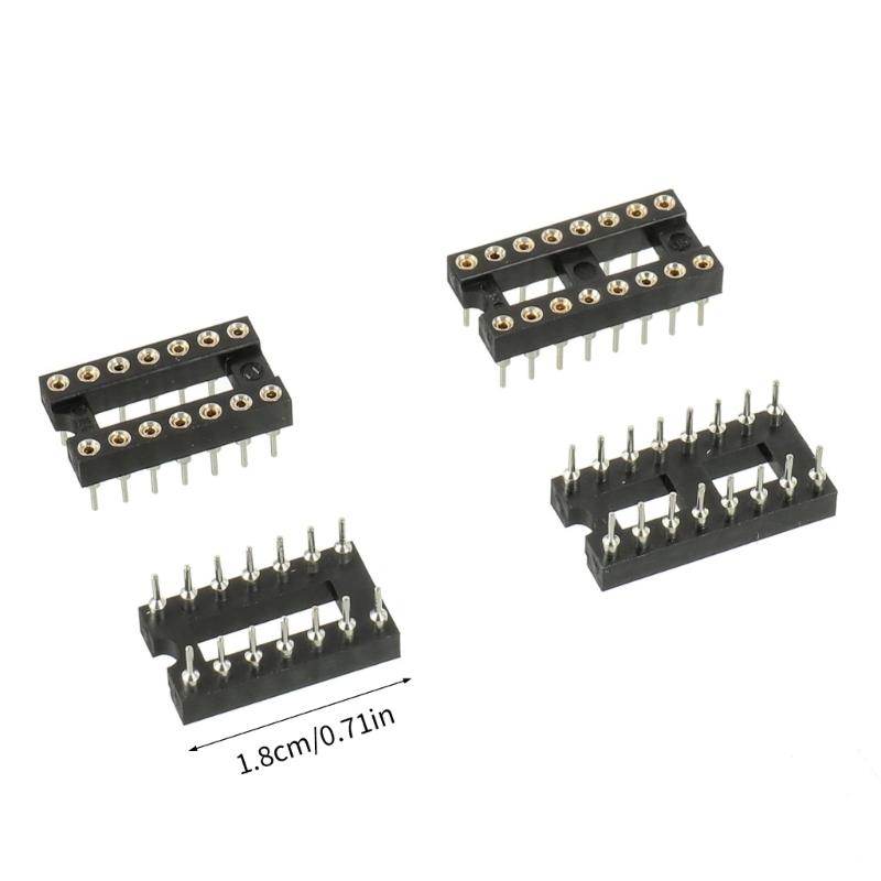 Gemischte Serie 50 Stück Niedrigleistungs-IC-Chip-Sortimentsbox SN74LS und SN74HC mit DIP-Sockeln für Prototyping