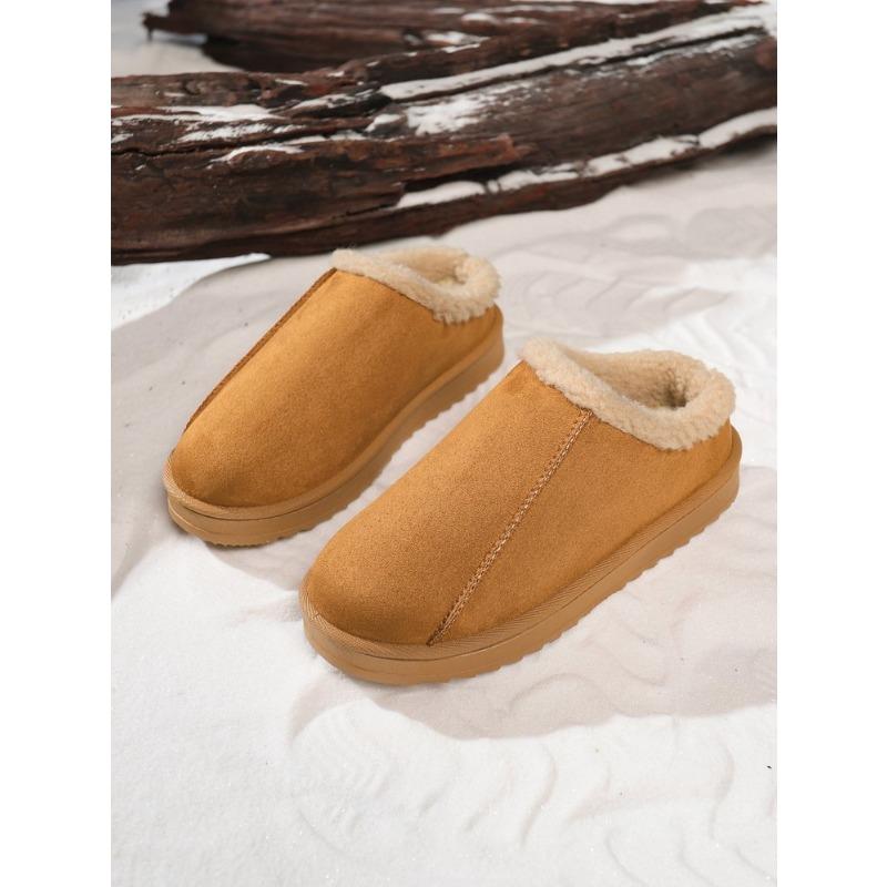 Damen Übergröße Modische Geschlossene Baumwollgefütterte Hausschuhe Stiefel Neuer Winter Schnee-Stil