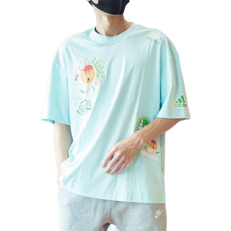 adidas T Shirt Unisex Light Teal JE0951