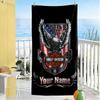 Harley-davidson Personalized Name Beach Towel Super Soft Microfiber Quickdry Fabric