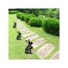 Black Metal Rabbit Garden Stakes Outdoor Decor Personalized Gift for Yard