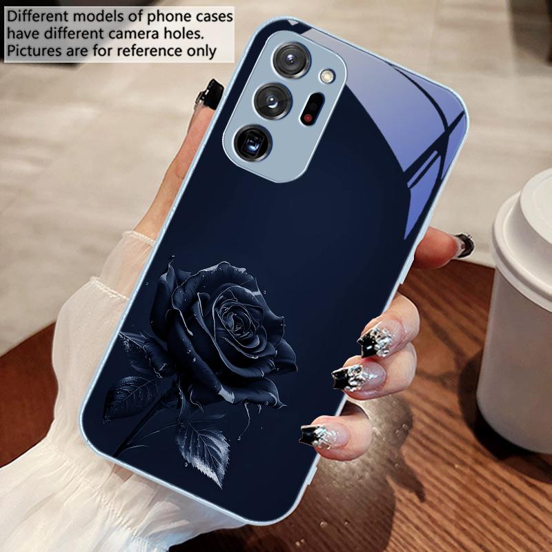 The Dark Golden Rose For Samsung M 02 12 Note 8 9 10 20 A 01 02 03 Core 04 05 06 10 12 13 14 5G 15 16 glass Ultra phone case
