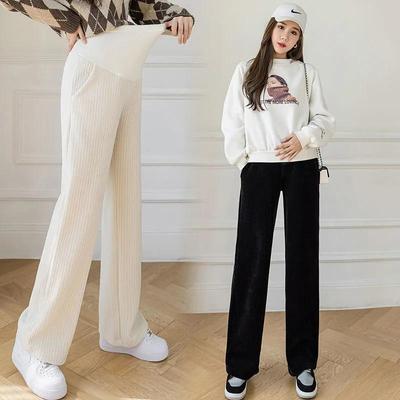 Maternity Loose Wide-Leg Pants - High Waist, Lightweight for Summer, Spring, and Autumn Wear, Plus Size Available