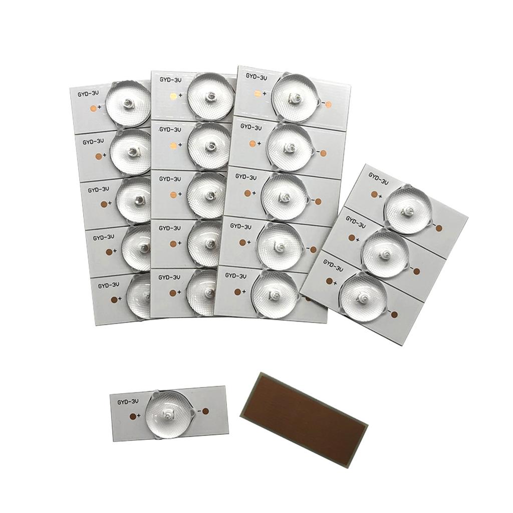 50PCS 6V SMD Lamp Beads with Optical Lens Fliter for 32 65 LED TV Repair with 2M Wire Led Light Strip Parts Accessories