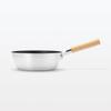 MUJI Frying Pan deep gas stove Can also be used as a pot 83453961 Non-stick (24cm diameter, type, only) - -