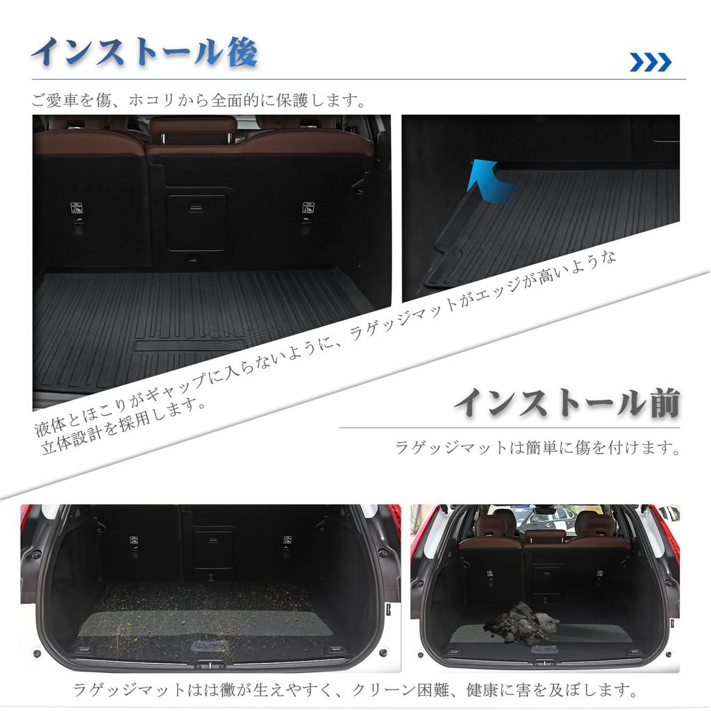 RUIYA Volvo XC60 Luggage Truck XC60 Luggage Cargo Trunk Floor Car Cargo Floor Trunk TPE Protective Abrasion Scratch Stain Easy to Install Mat, Mat,