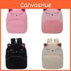 Kids Cartoon Plush Cat Backpack With Breathable Straps For Kindergarten School