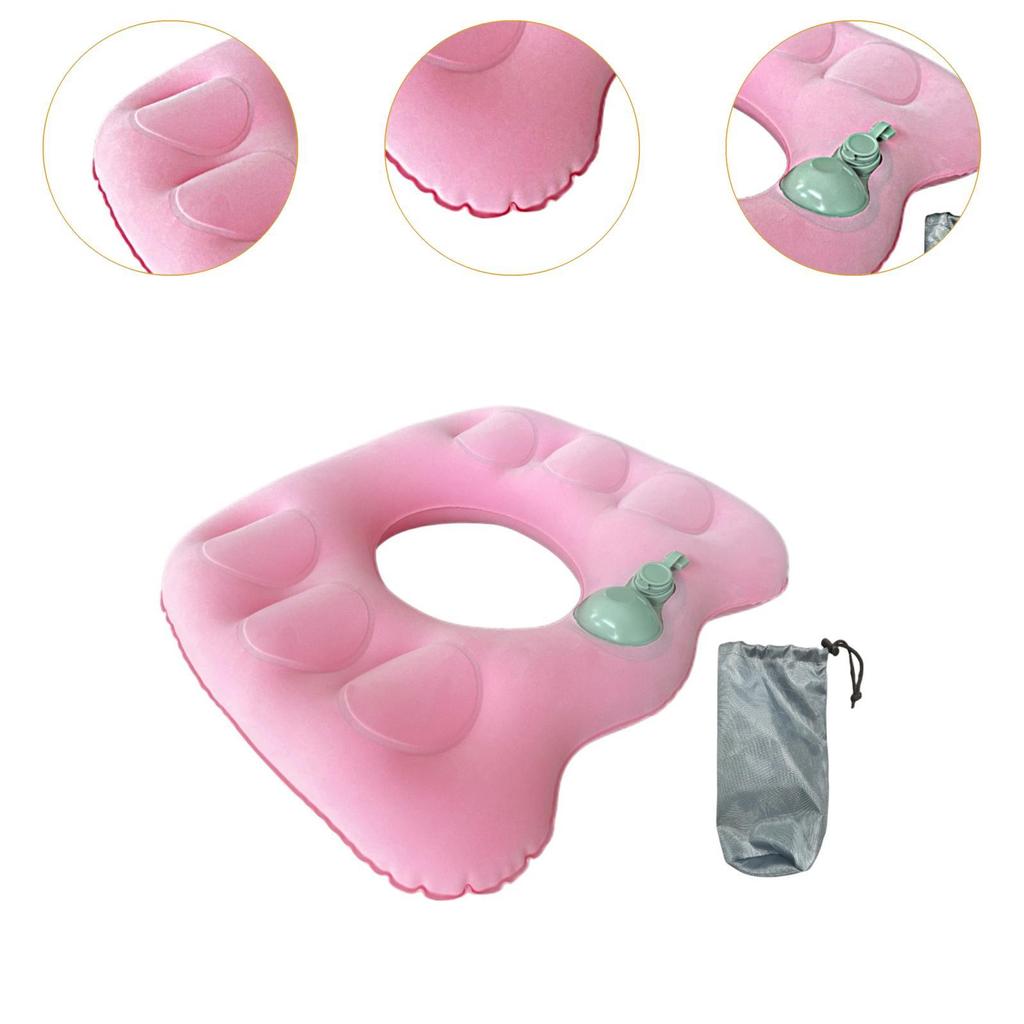 Inflatable Donut Pillow for Tailbone Portable Breathable Seat Cushion