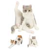 Realistic Cat Figurine Educational Lifelike Cute Simulated Cat Model Toy for Children Room Desk