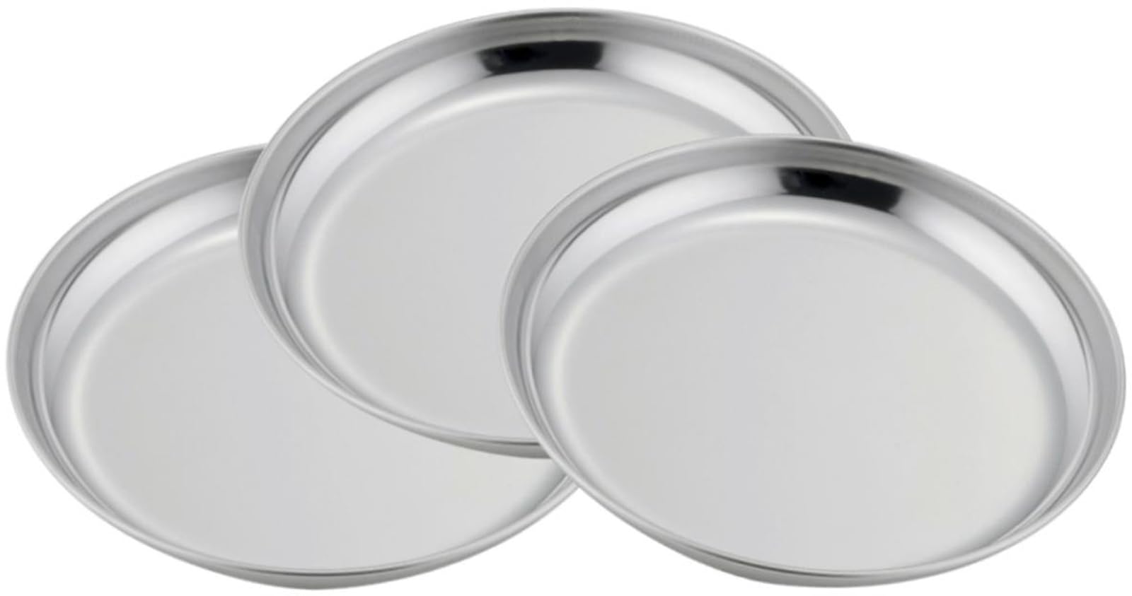 Shimomura Kihan Round Food Preparation Made in Dishwasher Individually Ideal for Cooking and Stainless Product 41643 Trays, 3-Piece Set, Japan, 16cm,