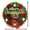 Designer Christmas Wreath for Front Door, Christmas Decorations Items (Green Pine, 15Inch Diameter)