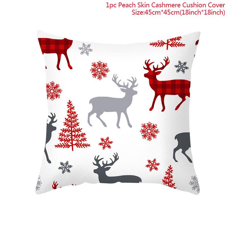Home Decor Merry Christmas Pillowcase Home Christmas Decorations Christmas Gift Ornament Pillowcase 45x45cm Funda De Almohada