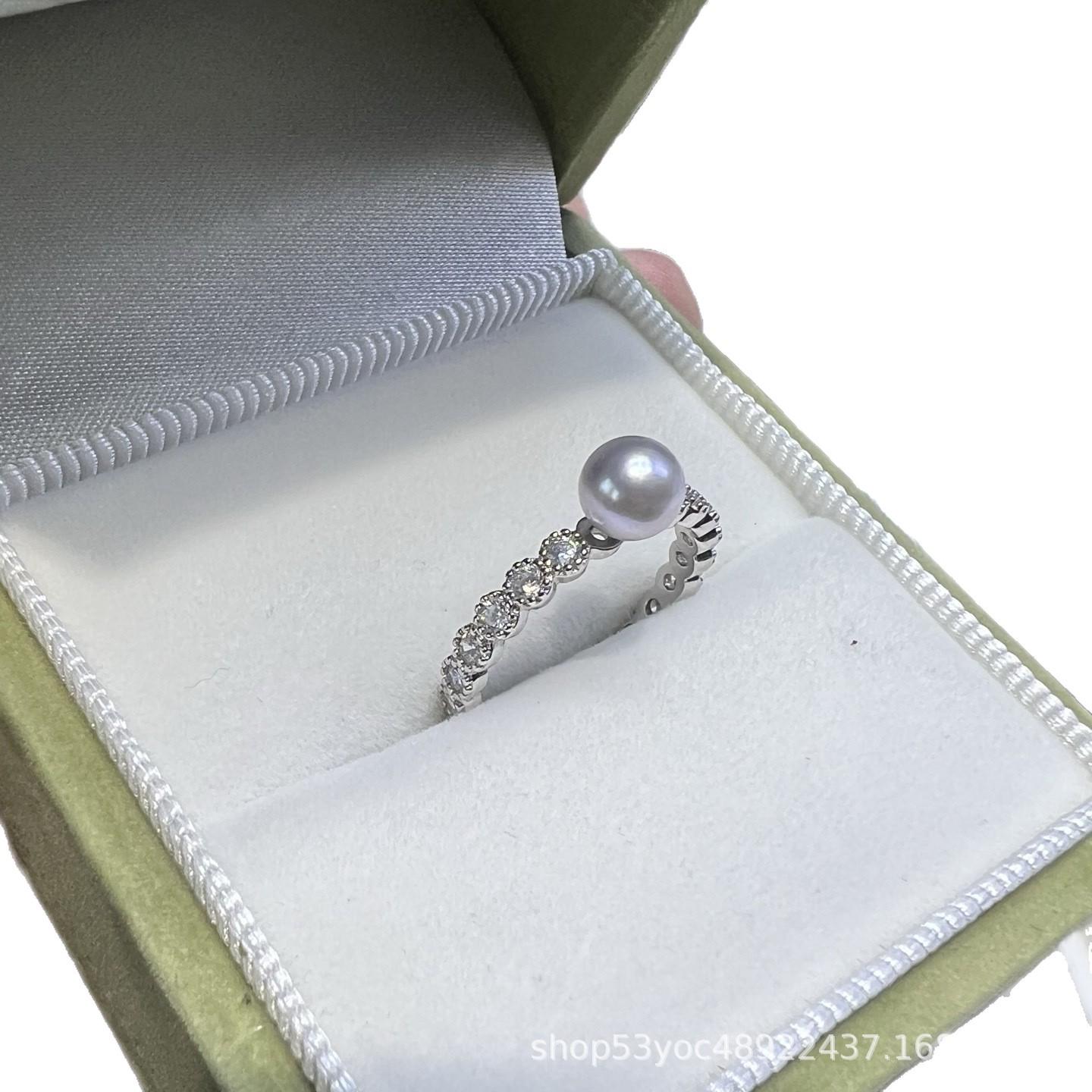 

Adjustable Women s Ring with Near-Flawless 5-6mm Baroque Pearls – High-Class Personality and Elegance 5-6 mm серый