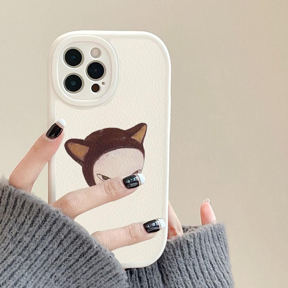

N-Nara Y-Yoshitomo Phone Case Hard Leather For iPhone 16 15 14 13 12 Mini 11 14 Pro Max Xs X Xr 7 8 Plus Fundas iPhone 15