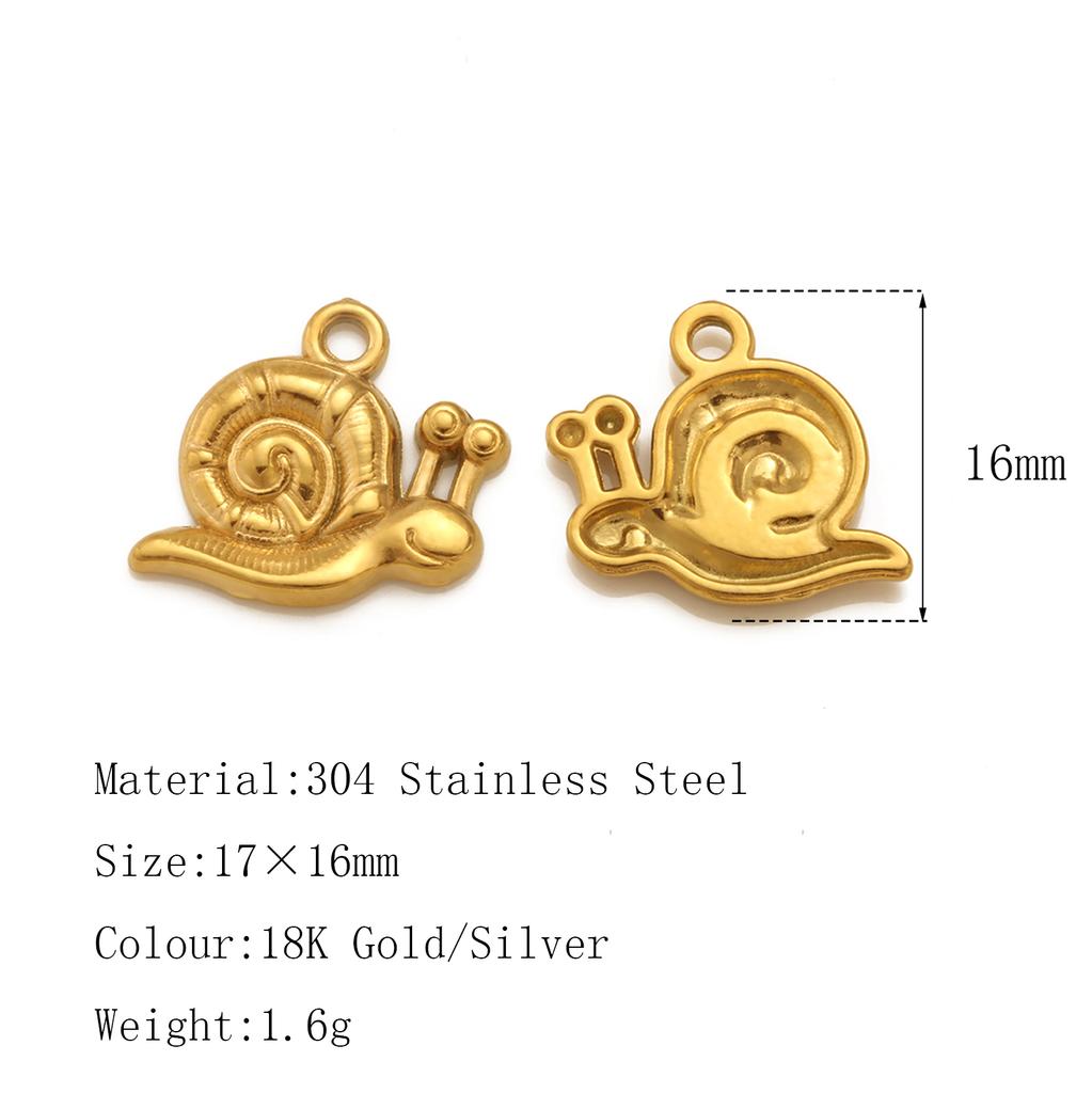 3Pcs Flower&Insect Charms Stainless Steel Exquisite Butterfly/Bee/Rose/Scarab Pendant Necklace Earring Dangle DIY Jewelry Making