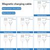 2pólový magnetický nabíjecí kabel, rozteč středů 8 mm, magnetické sání, USB napájecí nabíječka pro kosmetický přístroj, chytré zařízení
