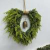 Christmas Decoration Artificial Christmas Wreath For Front Door Bell Garland Wreath Bohemian Pine Garland Door Hanging Window