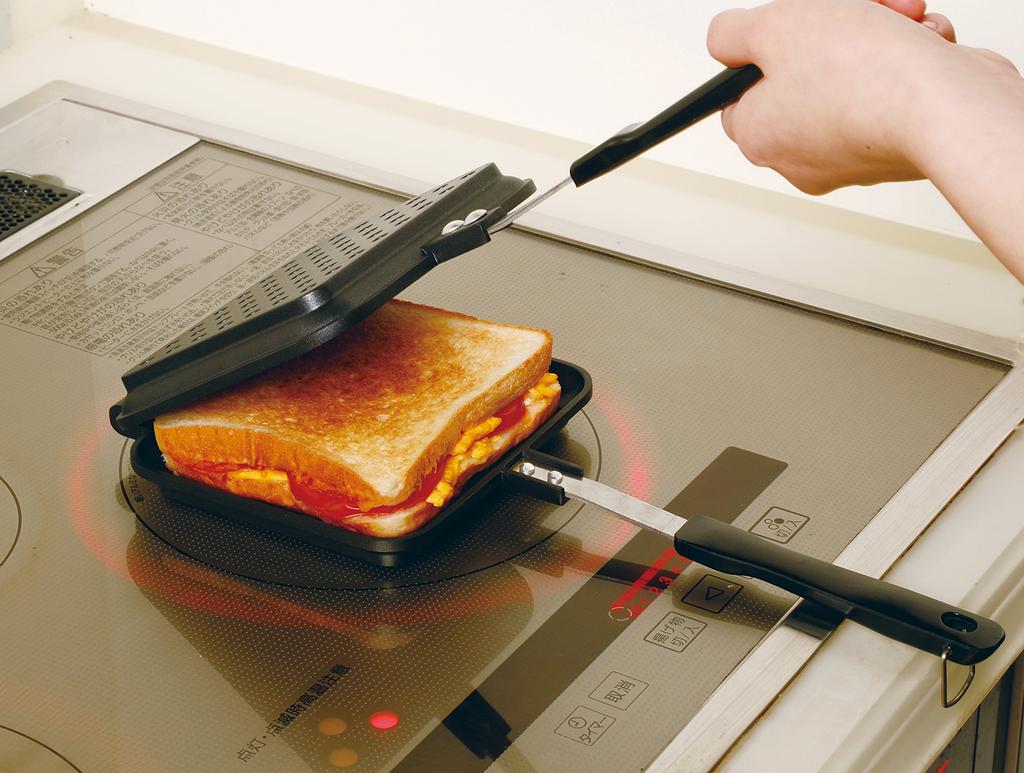 Taniguchi Metal and Easy To Clean Hot Sand Maker X X Cm Compatible with IH Gas PFOS PFOA Outdoor Hot Black Non-stick 15.2 35.5 3.6 Fire, Removable,