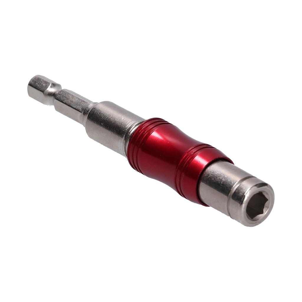 Hex Bit Tip Holder Chrome Vanadium Steel Self Locking Multi Angle Extension Rod for Electric Drill Screwdriver(Red