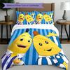 3pcs Duvet Cover Set (1*Duvet Cover + 2*Pillowcase, Without Core), Bananas In Pyjamas Print Bedding Set, Bedroom Decor, All‑Season, Birthday Gift