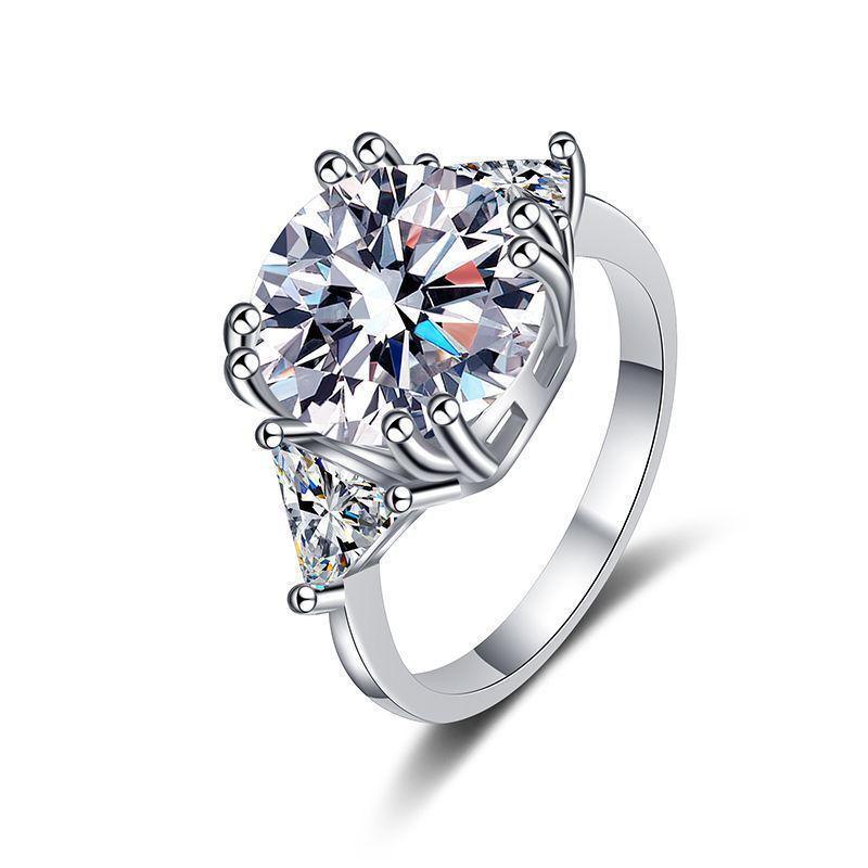 Luxe Pigeon Egg S925 Sterling Silver Ring for European & American Style Proposal, Wedding, or Celebration