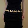 Zinc Zinc Alloy Pearl Shell Starfish Waist Chain Ornaments Starfish Beach Body Chain  Girls Couple Gift