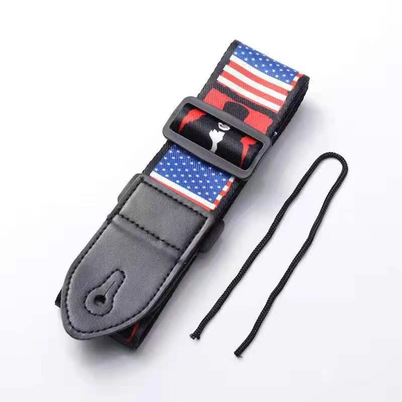 Ethnic Style Widened Guitar Strap - Acoustic & Electric, Polyester Print