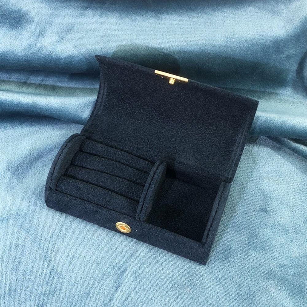 Partitions Arch Face Jewelry Box Solid Color Jewelry Display Holder Travel Earring Organizer Women