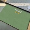 Simple Solid Color Welcome Rug Entry Door Mat Pvc Anti-slip Foot Mat Entrance Foyer Dust Removal Carpet Silk Ring Rugs Fussmatte
