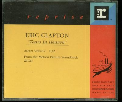 CD ERIC CLAPTON - Tears In Heaven PROCD5240 Reprise Records 1990 US Rock Used