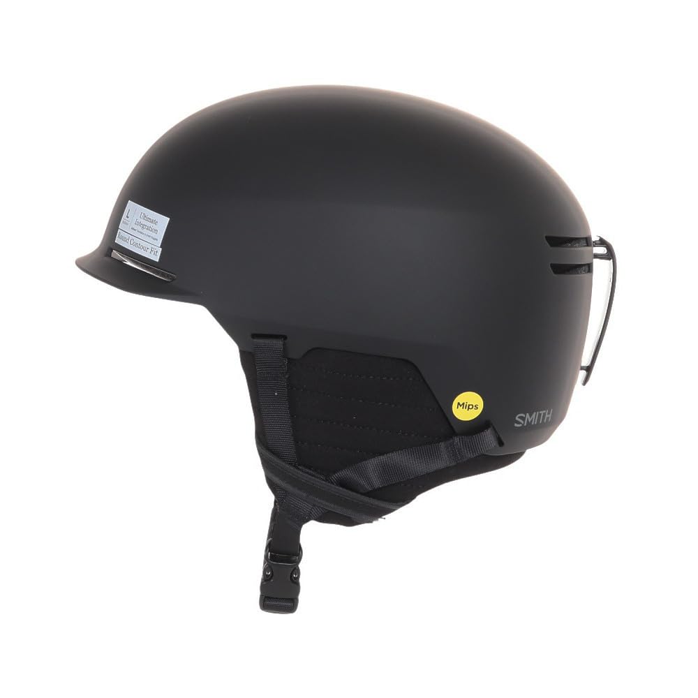 Smith Scout Matte Asian with for Skis and Size and Authentic Japanese Large Helmet, Black, MIPS, Fit, Brim, Snowboards, 23-24, Men's Women's, Product,