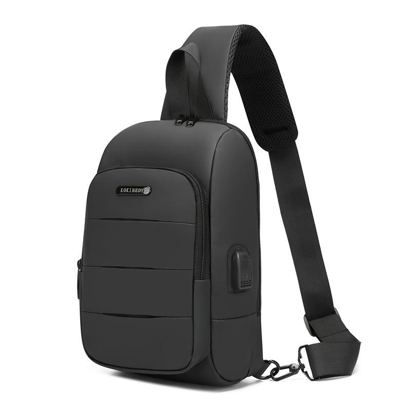 

Нагрудная сумка, Мужская сумка через плечо, Мужской однолямочный рюкзак, Большая вместимость, Рюкзак высокого класса, Водоотталкивающая сумка, Мужская сумка чёрный