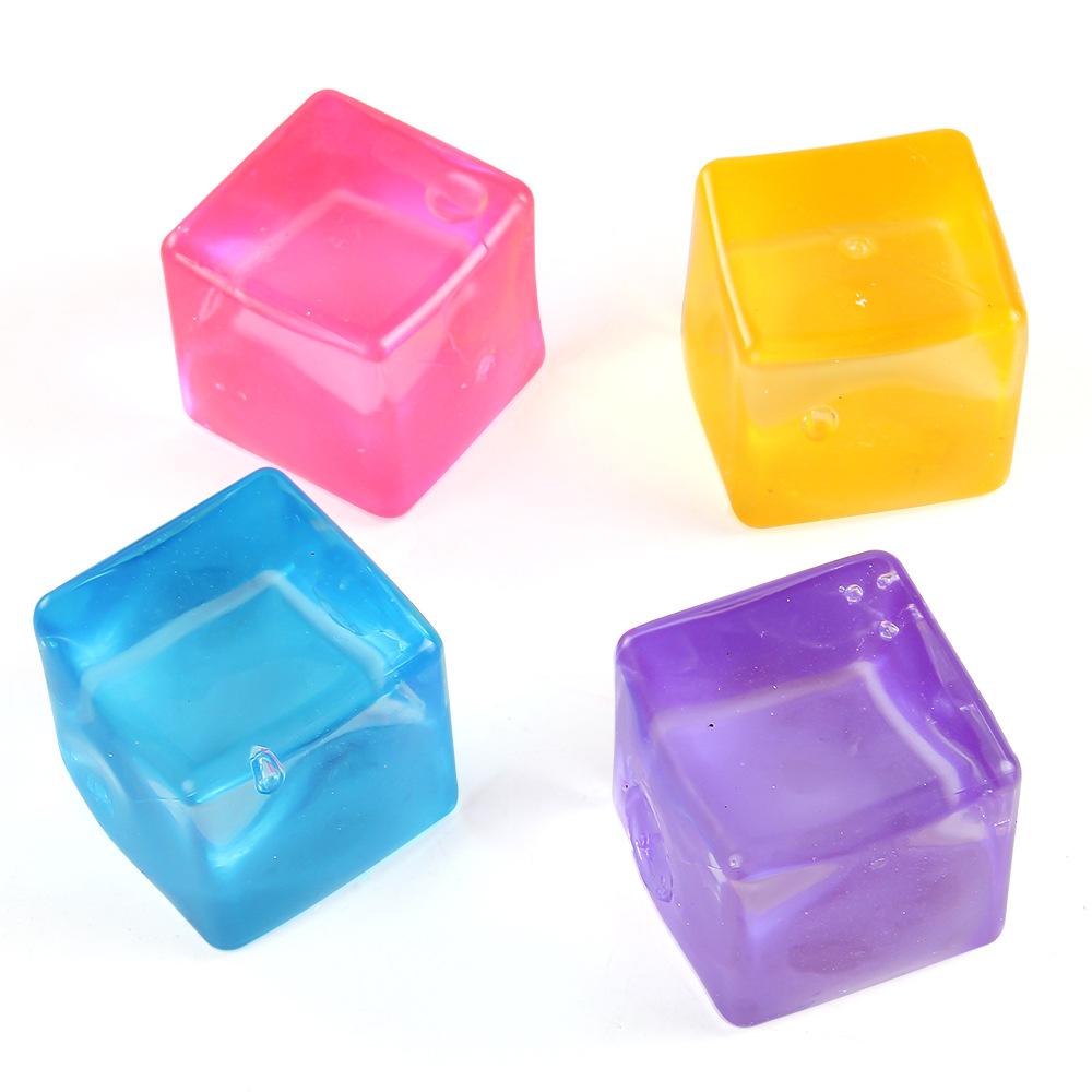 Cubetti di Ghiaccio da 5,5 cm, Cubetti Decompressione Maltosio Pinch Le, Pinch Le, Giocattolo Sensoriale Decompressione a Rimbalzo Lento