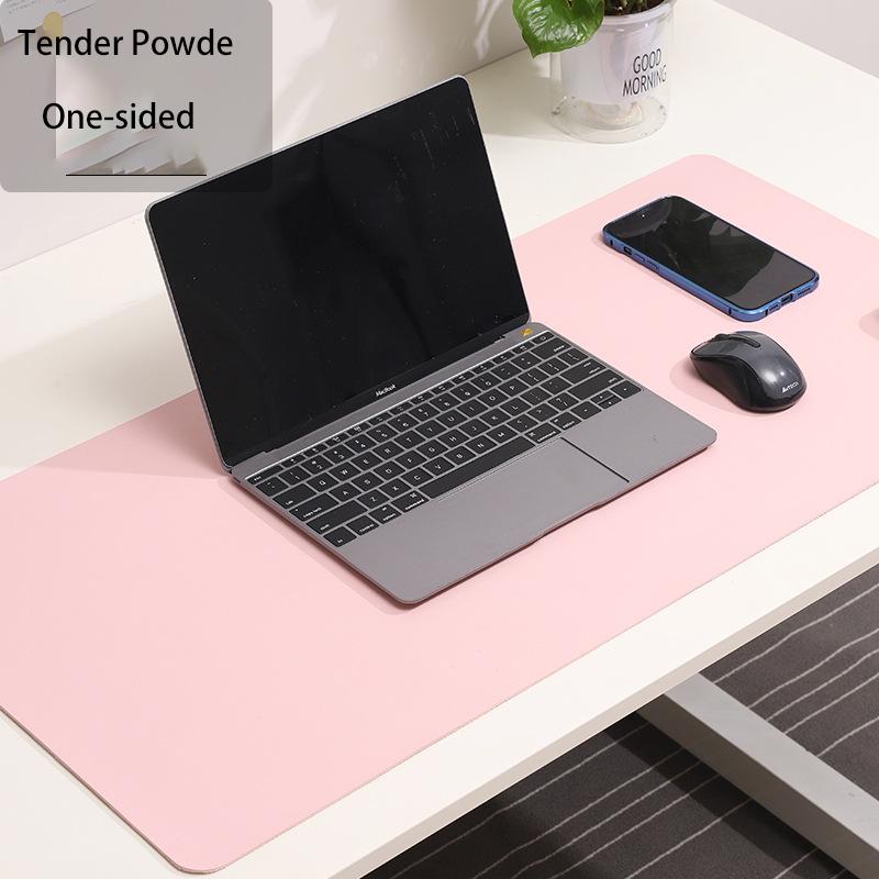 Candy Colors Portable Large Mouse Pad Gamer Waterproof Non-slip PU Leather Suede Desk Mat Computer Mousepad Keyboard Table Mats