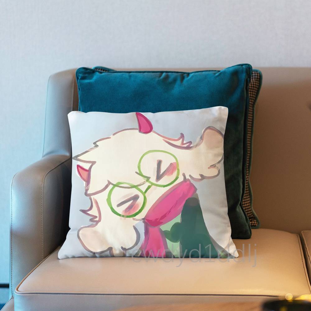 

Ralsei DDeltarune Game Cushion Cover Pillow Cover Decor Pillowcase Printed Cushion Case For Couch 30x30cm