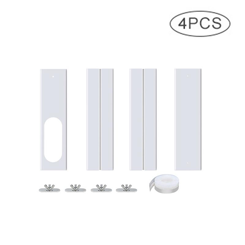 Air Conditioner Window Vent Kit 43-140Cm Flat Mouth Ac Exhaust Hose Coupler Adjustable Window Seal Universal Duct Extension Pipe