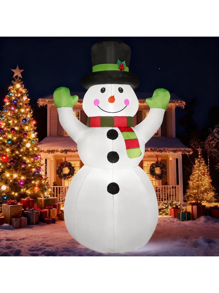 Syncfun 6 FT Christmas Inflatables Snowman Outdoor Decorations Christmas with Built-in LEDs for Holiday Party Garden Lawn Decor