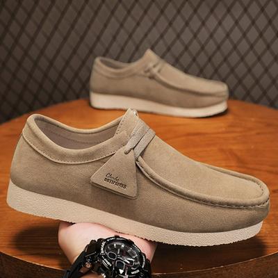 Moda Moda Zapatos Casuales para Hombre Mocasines de Cuero Gamuza Lujo Slip-on Zapatillas Planas Suela Blanda Zapatos para Conducir Plataforma Zapatos de Negocios para Hombre