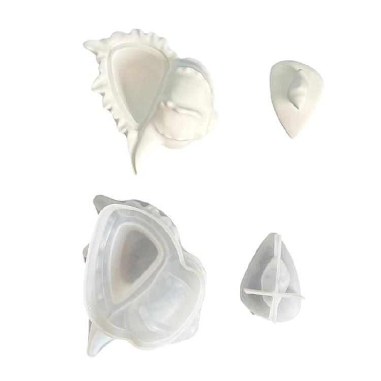 

Creative Silicone Mold Conch Shape Storage Can Moulds Plant Pots Molds Silicone Texture Great for Crafting Enthusiasts 1