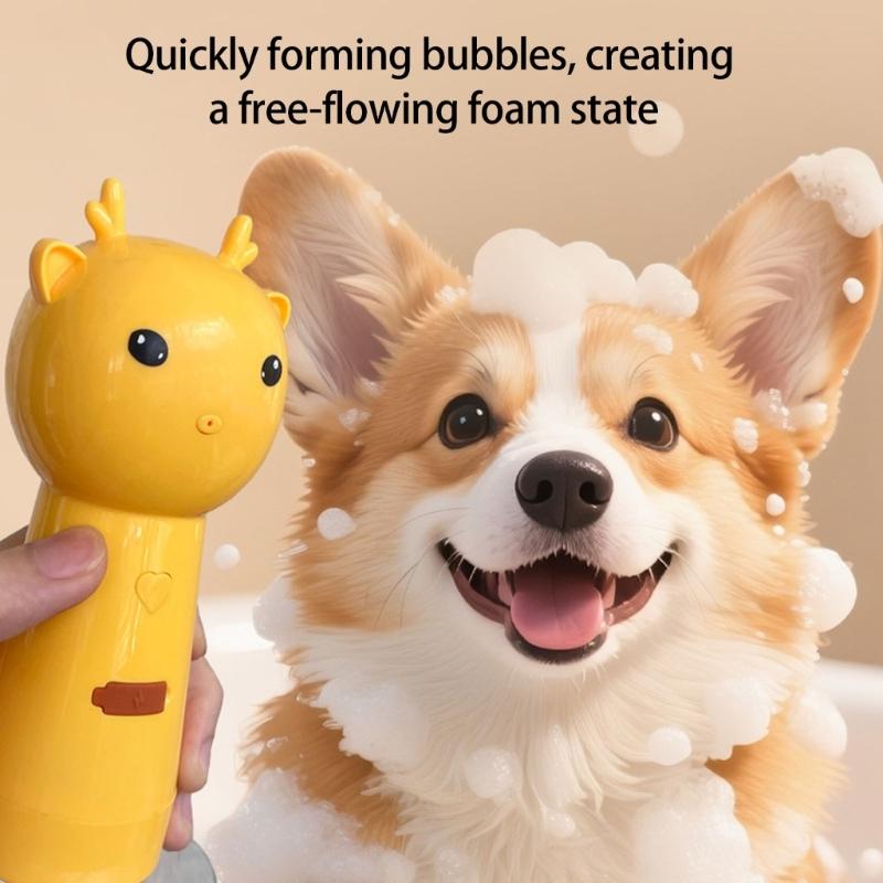 Electric Pet Shampoo Applicator Foaming Machine For Dog Cats Grooming Deep Cleaning Shampoo Dispenser for Daily Use