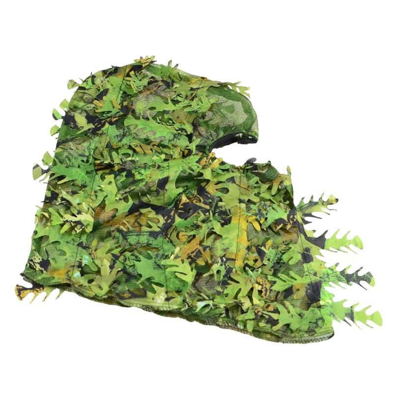 Camouflage Leaves 3D Headgear Outdoor Camping Hunting Breathable Training Integrated Cap Leaf Clothing