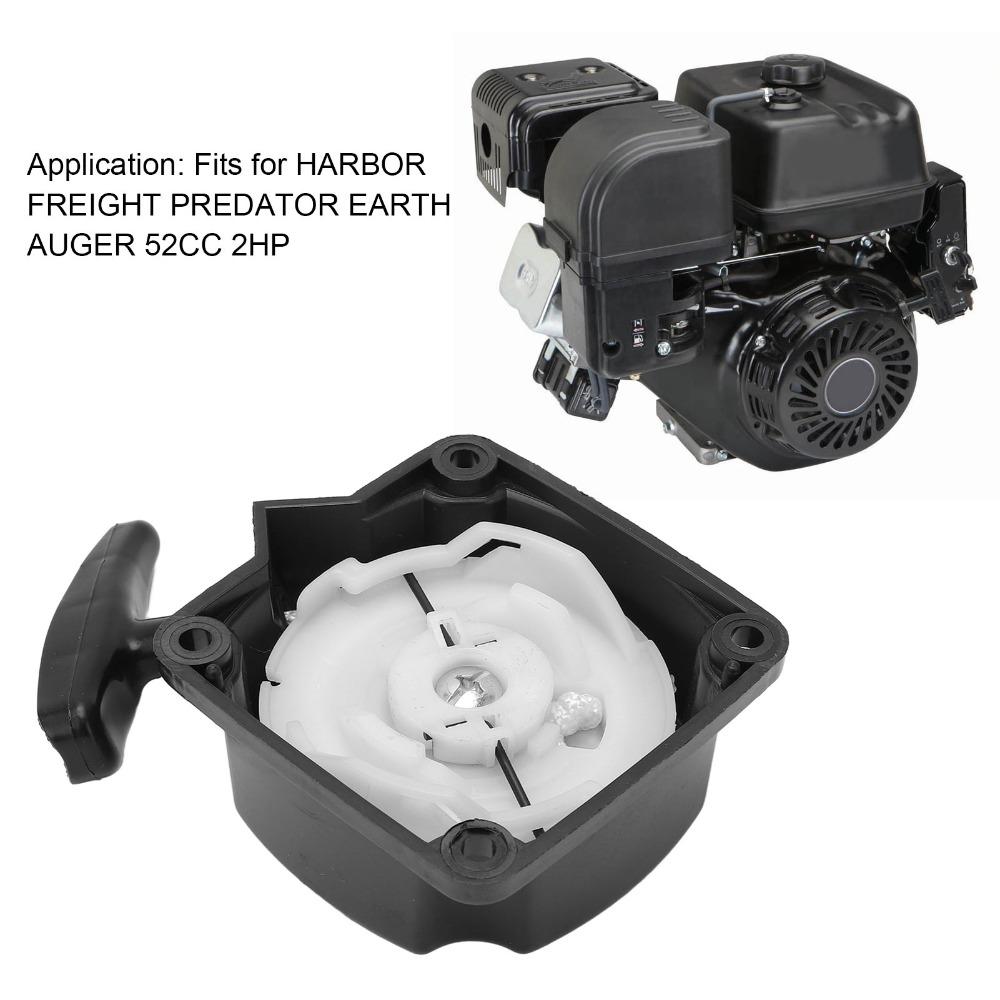 63022 Pull Recoil Starter Stable Performance Pull Start Assembly Earth Auger Starter for HARBOR FREIGHT EARTH AUGER 52CC 2HP