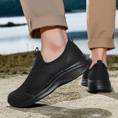 Summer Large Size Men's Shoes New Mesh Breathable Outdoor Sports Shoes Soft Sole Light Casual Lazy Shoes Running Shoes Men