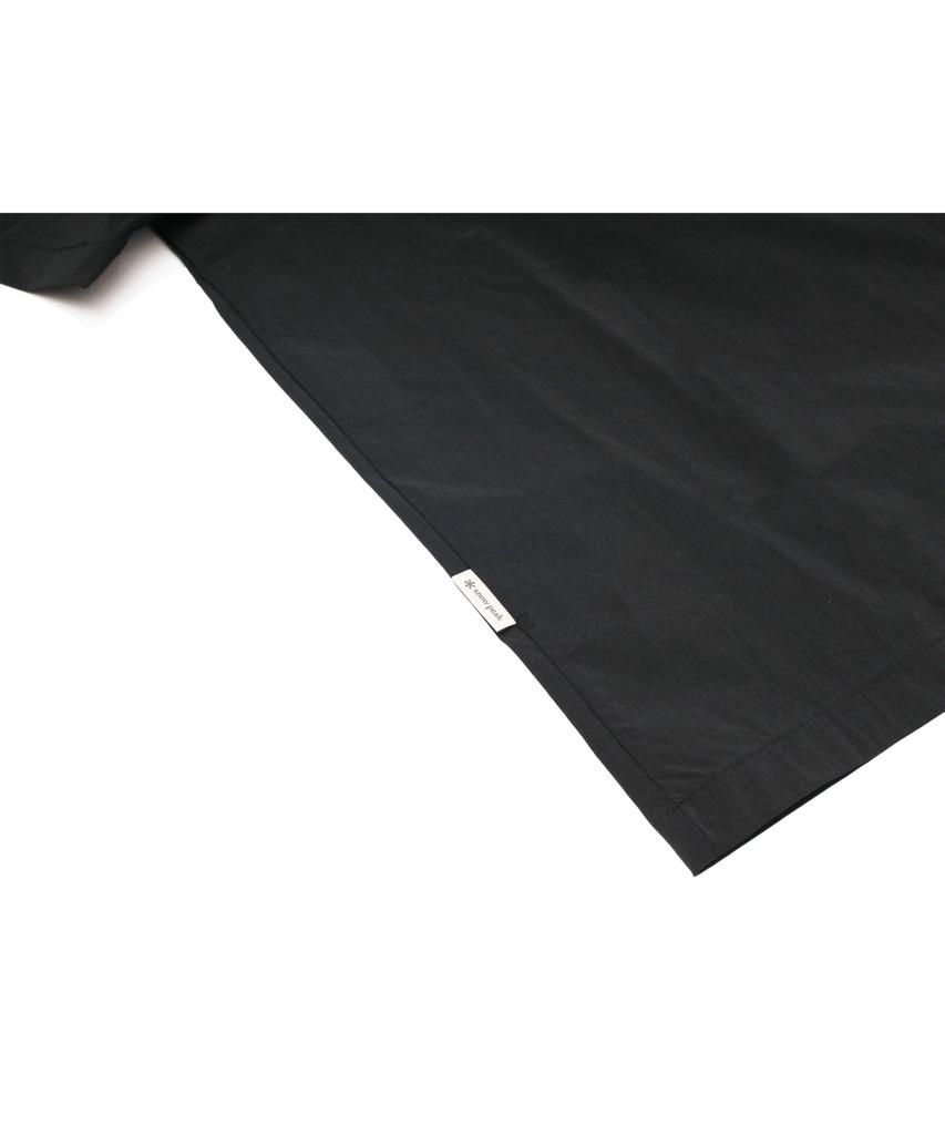 Snow Peak Root Basic Short Sleeve Size Black T-Shirt, L,