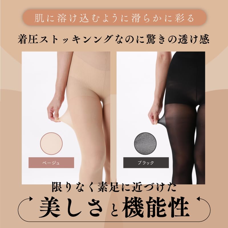 Draina Shape Compression Body Shape Corrective Lower Abdominal Protruding Corrective UV Beautiful Prevents Chafing [Draina Shape] Stockings, Coverage,