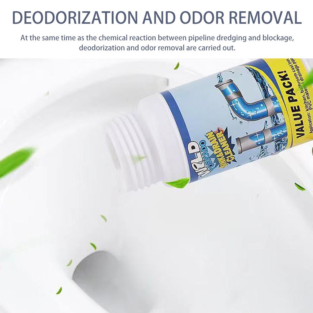 2pcs Power Drain Clog Remover,110g Powerful Sink Drain/Sink Cleaner Instants Powerful Pipe Dredging Agents For Bathroom Kitchen