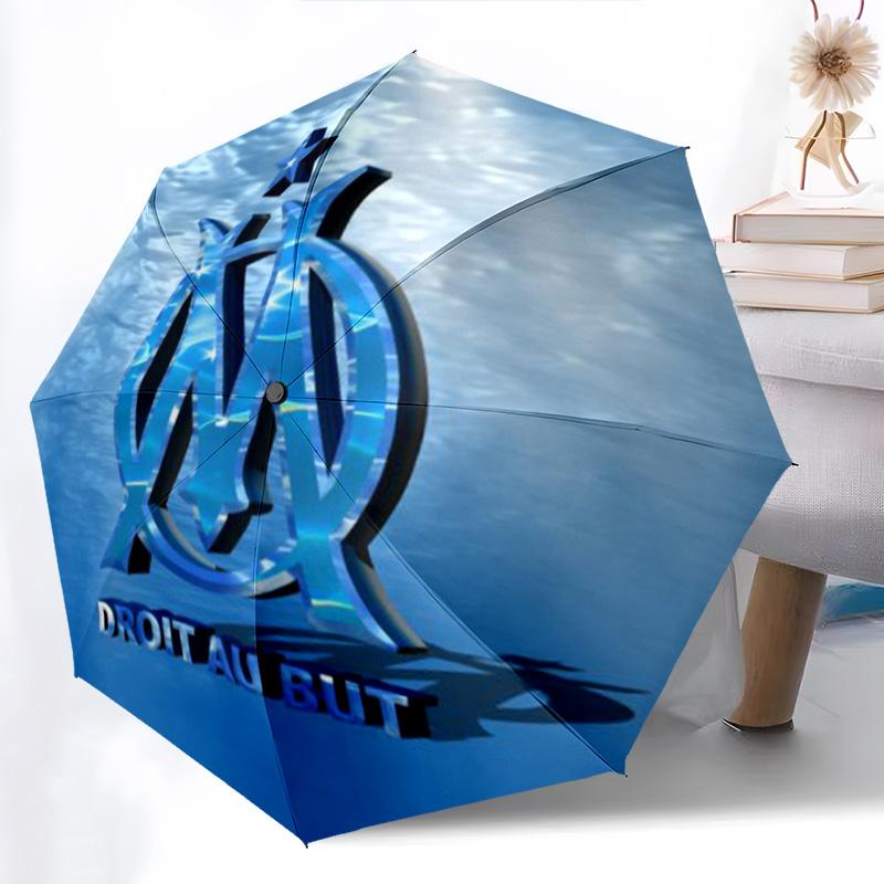 Blue Waves Olympique Marseille Folding umbrella travel Portable Sun umbrella travel outdoor
