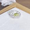 Enamel Oil Drop Flower Butterfly Opening Ring Niche Design Light Luxury High Sense Zircon Personality Ring Woman