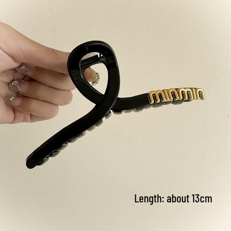 Großer französischer Retro-Klammer-Haarclip für elegante Damenfrisuren.