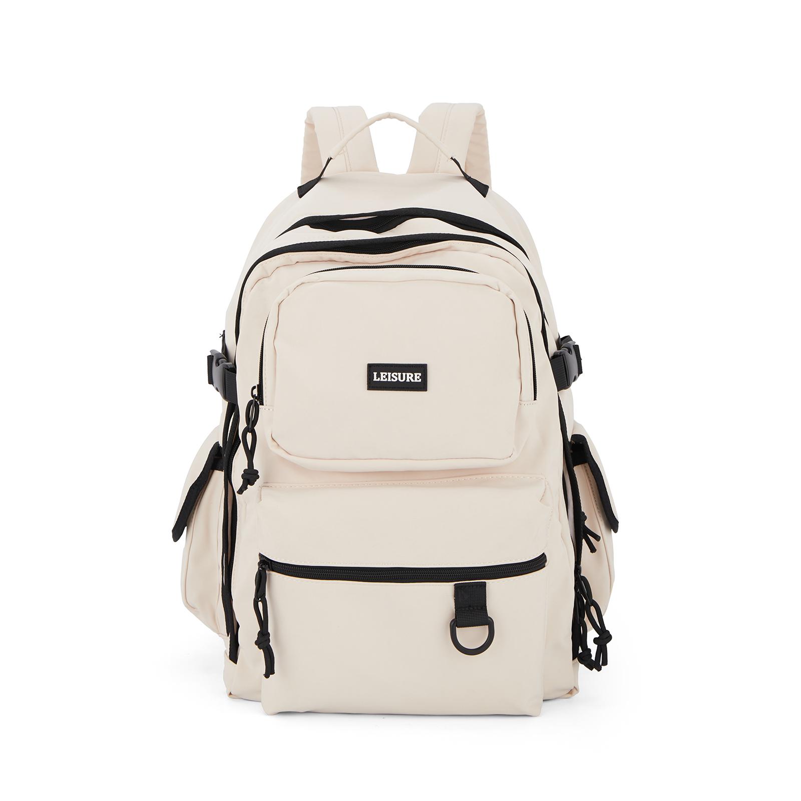 

Подростковый дорожный школьный рюкзак для девочек, водонепроницаемые сумки, компьютерный нейлоновый школьный рюкзак для студентов колледжа, 2024, детский рюкзак бежевый